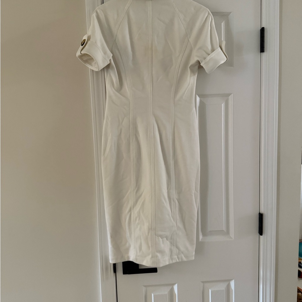 Kay Unger Cream Short Sleeve Dress - Picture 2 of 4